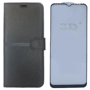 Kit Capa Carteira Compatível Samsung A03 Core + Película 3D