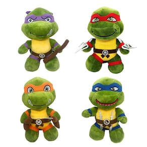 Pelucia Tartaruga Ninja Raphael Leonardo 26Cm Escolha