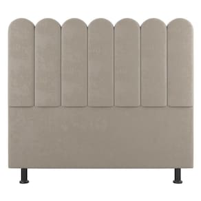 Cabeceira Cama Box Casal King Size Lana 195cm Suede Bege - Abmaza