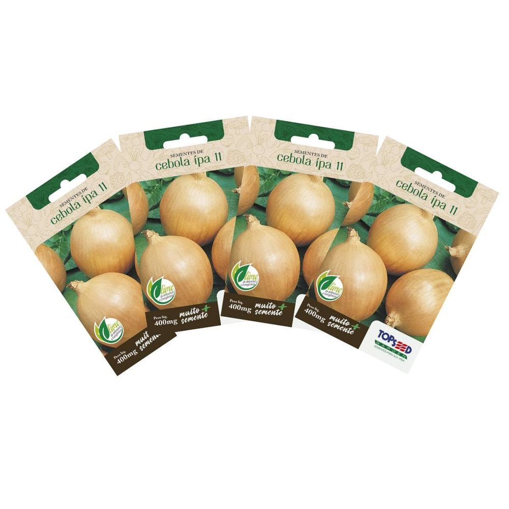 4X Sementes de Cebola IPA 11  TOPSEED