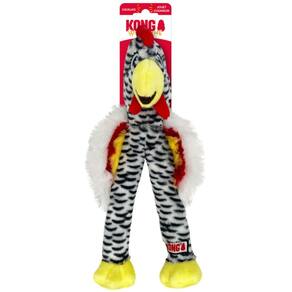 Brinquedo Wishbone Assorted Pelúcia Galinha D`angola Com Corda e Apito Para Cachorro Médio