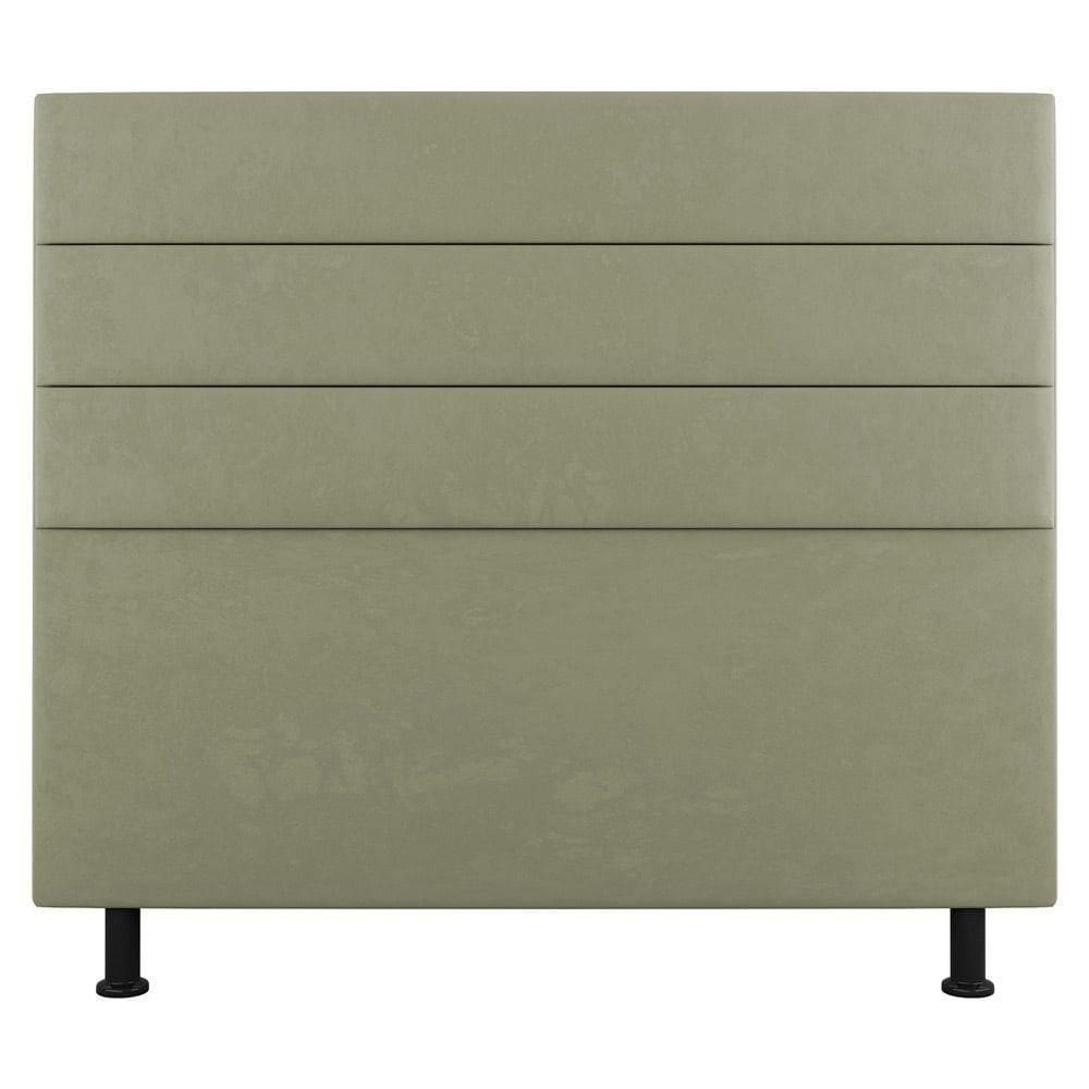 Cabeceira Cama Box Casal Queen Size Malik 160cm Sintético Bege - Abmaza