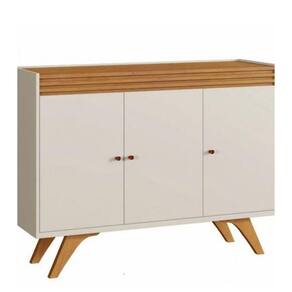 Buffet Madrid 3 Portas Mavaular Off White Naturalle