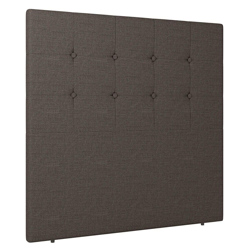 Cabeceira Cama Box Solteiro Luana 90cm Linho Marrom - Abmaza