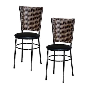 2 Cadeiras Para Mesa Preta Hawai Avelã Cor:preto
