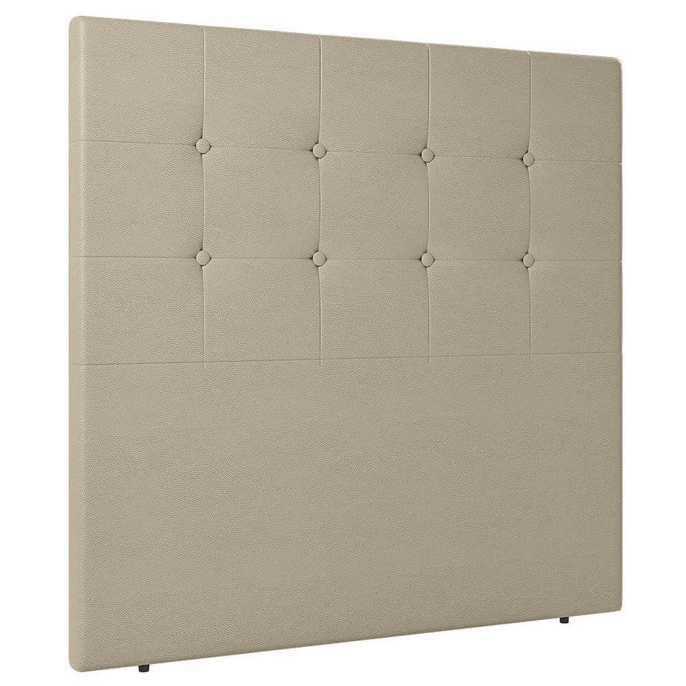 Cabeceira Cama Box Casal King Size Luana 193cm Sintético Bege - Abmaza