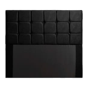 Cabeceira Julia King Size 195cm Em Veludo Preto Shop Das Cabeceiras Preto