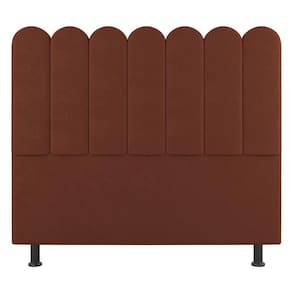 Cabeceira Cama Box Casal Lana 140cm Suede Terracota - Abmaza