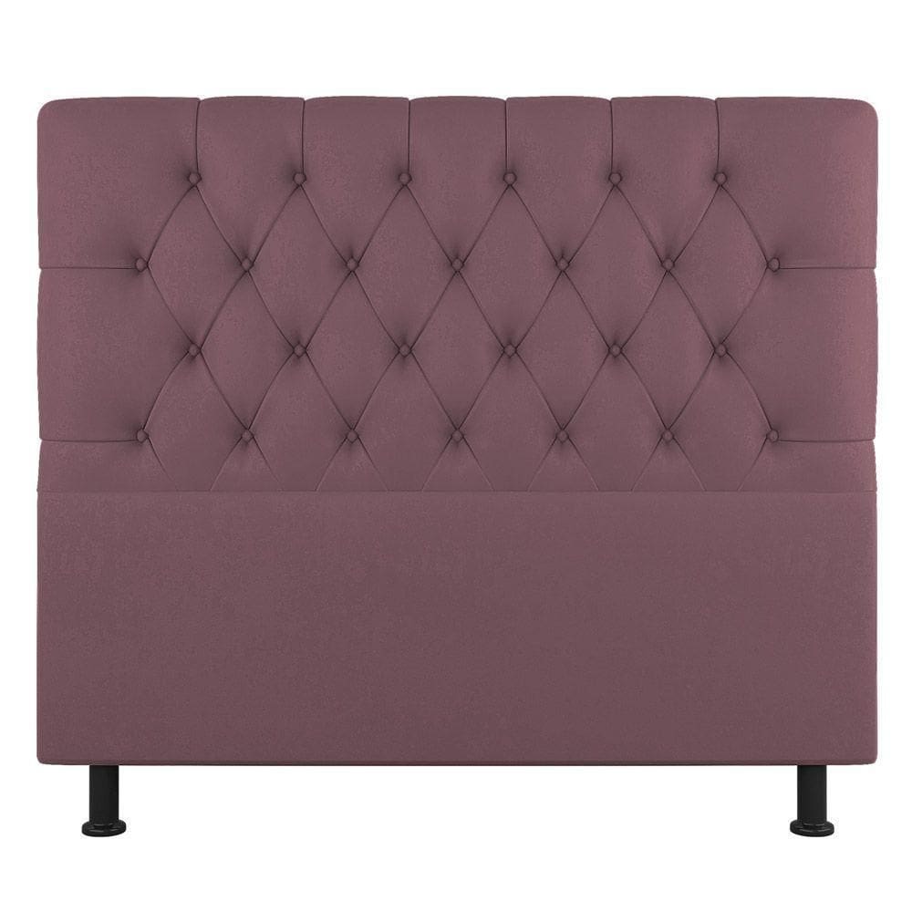 Cabeceira Cama Box Casal King Size Nice 195cm Suede Rosê - Abmaza