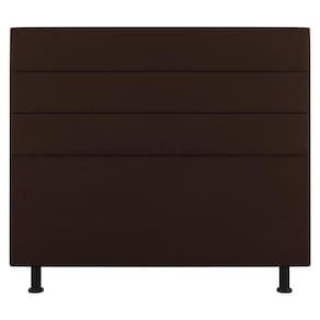 Cabeceira Cama Box Casal Queen Size Malik 160cm Sintético Marrom - Abmaza