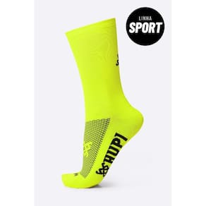Meia HUPI Sport Amarelo Neon Liso
