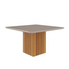 Kit Sala Jantar Ana 130X80 8 Cadeiras Clarice Cimol Nature Off White Nude Nature Offwhite Nude
