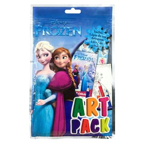 Art Pack - Frozen - Lapis De Cor - Adesivos - Livro De Colorir