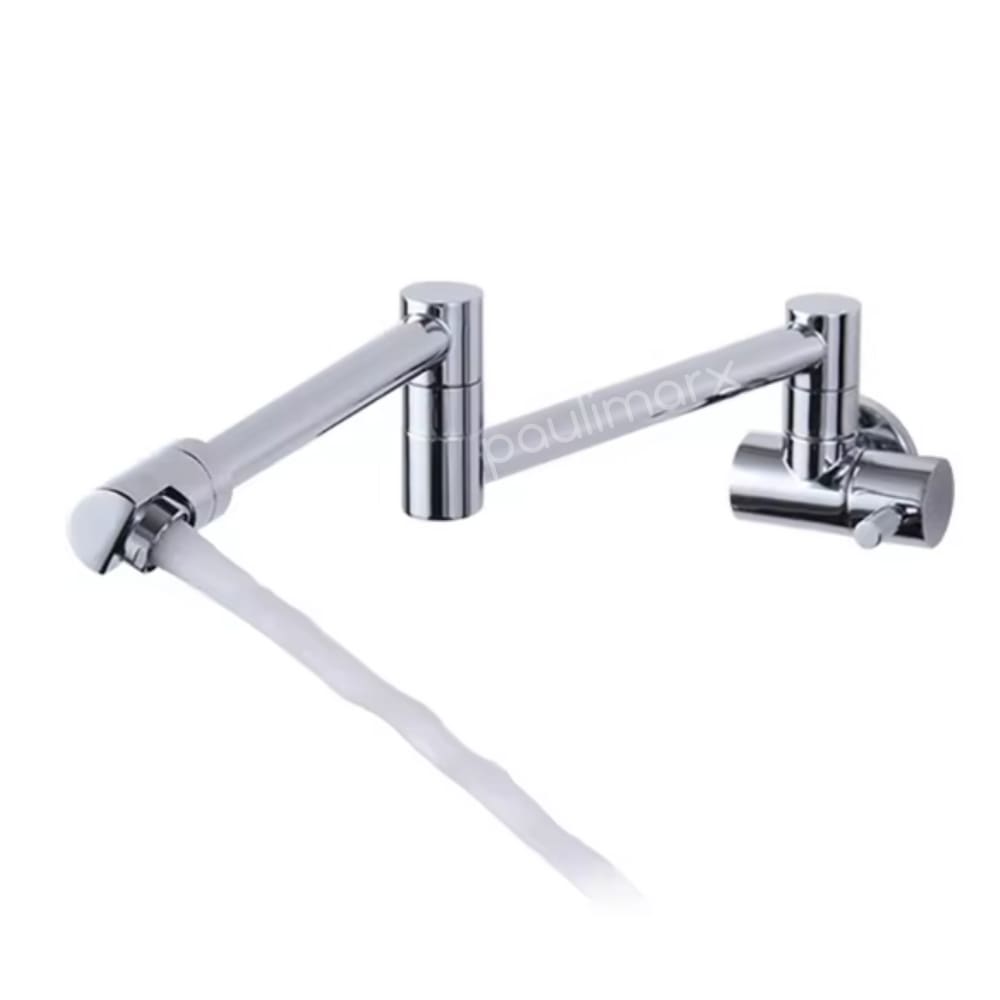 Torneira Cozinha Gourmet Dobrável de Parede Metal Inox PMX