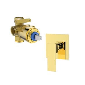 Kit Base Misturador e Acabam Monocomando 3/4 Jiwi Gold