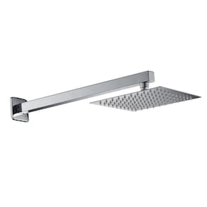 Ducha inox Quadrada Slim 20x20 com braço de parede Cromado