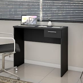 Escrivaninha 90cm 1 Gaveta Califórnia Notável Preto