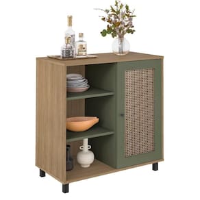 Buffet Artely Charlotte Cor Carvalho/off Carvalho/menta