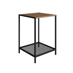 Mesa Lateral York 58cm Estrutura Preto Fosco - Vermont
