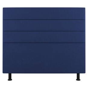 Cabeceira Cama Box Casal Queen Size Malik 160cm Suede Azul - Abmaza