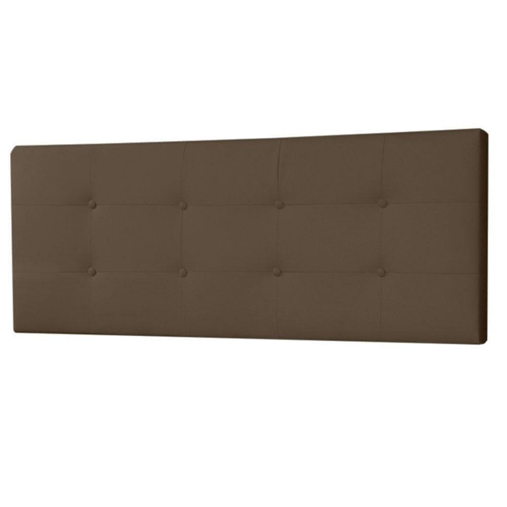Cabeceira Painel Casal 1,40m Berlim Suede Marrom
