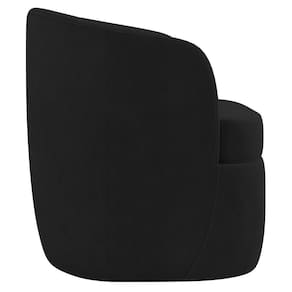 Kit 2 Poltronas Giratória Decorativa Para Sala Dandara K04 Veludo Preto - Mpozenato