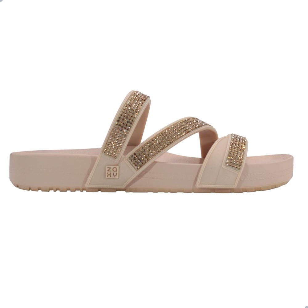 Tamanco Zaxy Glow Nude Claro