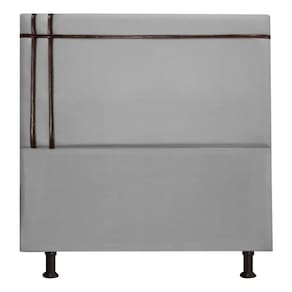 Cabeceira Royal 90cm Linho Fita Marrom Shop Das Cabeceiras Grafite