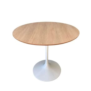 Mesa De Jantar Tulipa Saarinen Redonda 110 Cm Tampo Jade Cores Branco