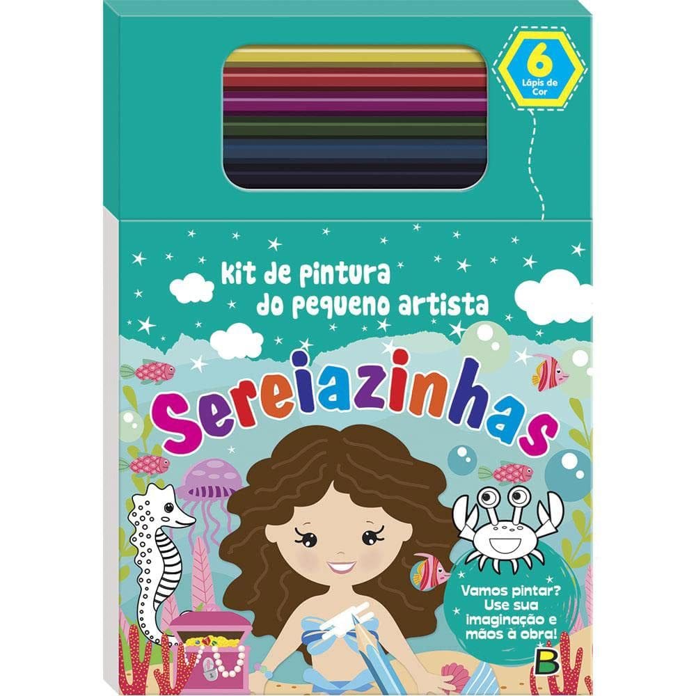 Kit De Pintura Do Pequeno Artista - Sereiazinhas