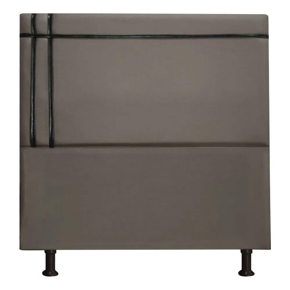 Cabeceira Royal 195cm Suede Fita Preta Shop Das Cabeceiras Castor
