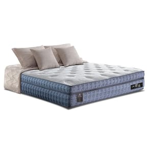 Colchão King Molas Ensacadas Euro Pillow 193x203x40 Cama Inbox Supreme Confort Gel Living