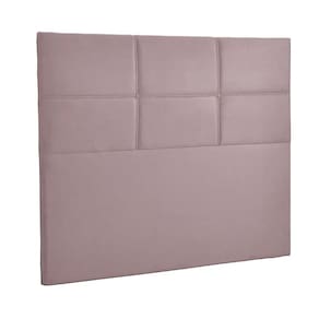 Cabeceira Estofada Milena 1,95 Veludo Star Confort Rose