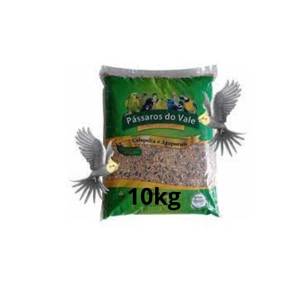 Ração Calopsitas Agapornis e Periquitos 10kg
