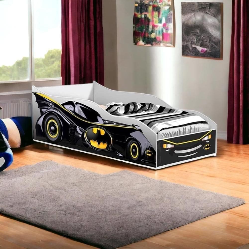 Cama Racer Preto Com Colchão Gabrielli