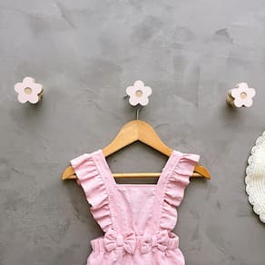 3 Ganchos de parede flor infantil decoração baby 3Flbb15c