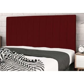 Cabeceira Cama Box King 195 Cm Carla Suede Marsala E Frame