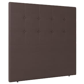 Cabeceira Cama Box Solteiro Luana 90cm Sintético Marrom