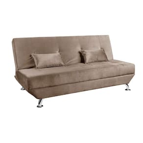 Sofá Cama Dubai 3 Lugares Veludo Turkay Shop Das Cabeceiras Castor