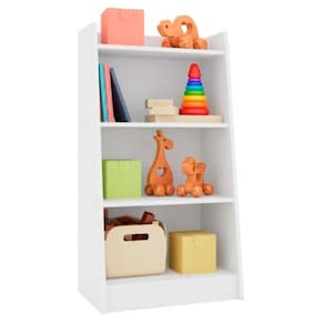 Estante Montessori Infantil Multiuso 4 Prateleiras Branco