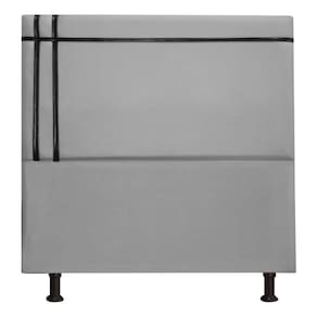 Cabeceira Estofada Royal 195cm Linho Fita Shop Das Cabeceira Grafite