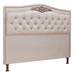 Cabeceira Estofada Holanda 0,90 Solteiro Linho Speciale Home Capuccino