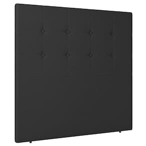 Cabeceira Cama Box Solteiro Luana 90cm Sintético Preto