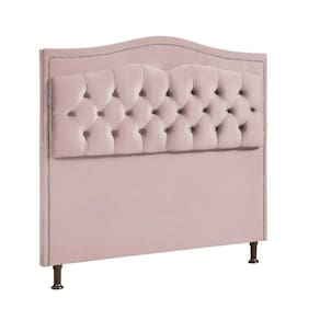Cabeceira Estofada Holanda Casal Veludo Shop Das Cabeceiras Rose