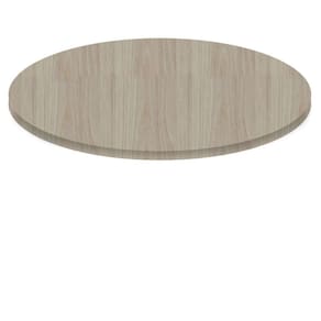 Tampo Redondo 60 Cm (largura) P25 Pandin Mdp 2,50 Cm (altura) Cor Nogueira Casablanca