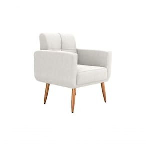 Poltrona Cadeira Decorativa Escritório Havana Matrix Bege