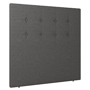 Cabeceira Cama Box Casal King Size Luana 193cm Linho Cinza