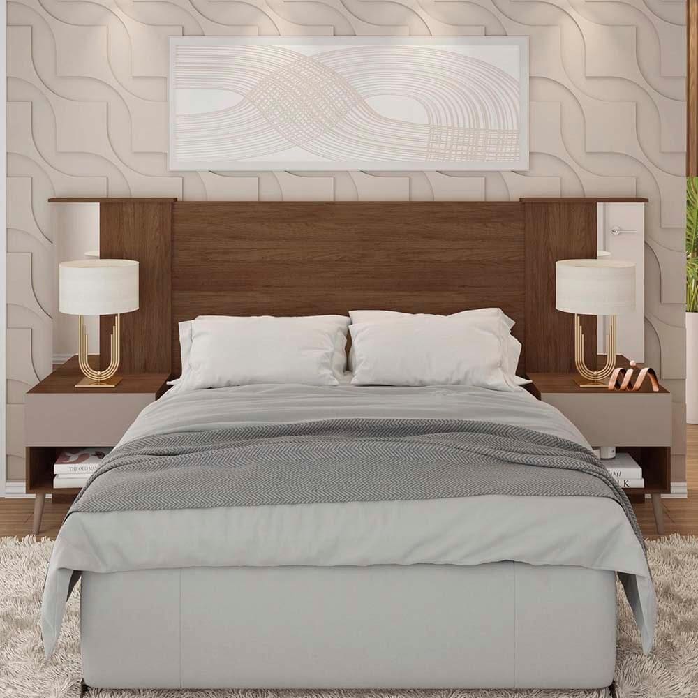 Cabeceira Caemmun Reflex - Marrom