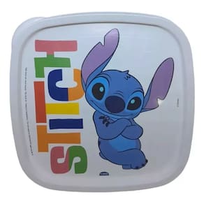 Pote Quadrado Com Tampa Coleção Disney Stitch 1,1 Lt.