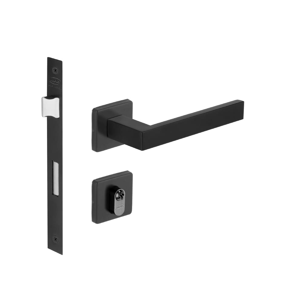 Fechadura Externa Hato 2 Preta Imab Preto